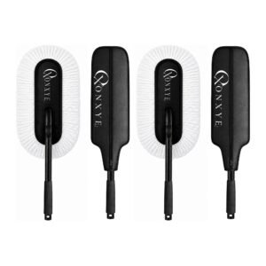 ONXYE Long Duster Wax Coated Black - 2 Pack Double Handle Microfiber